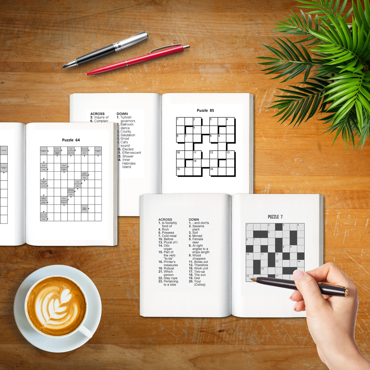 Personalized Pocket Crossword Book | Variety Crosswords Mix