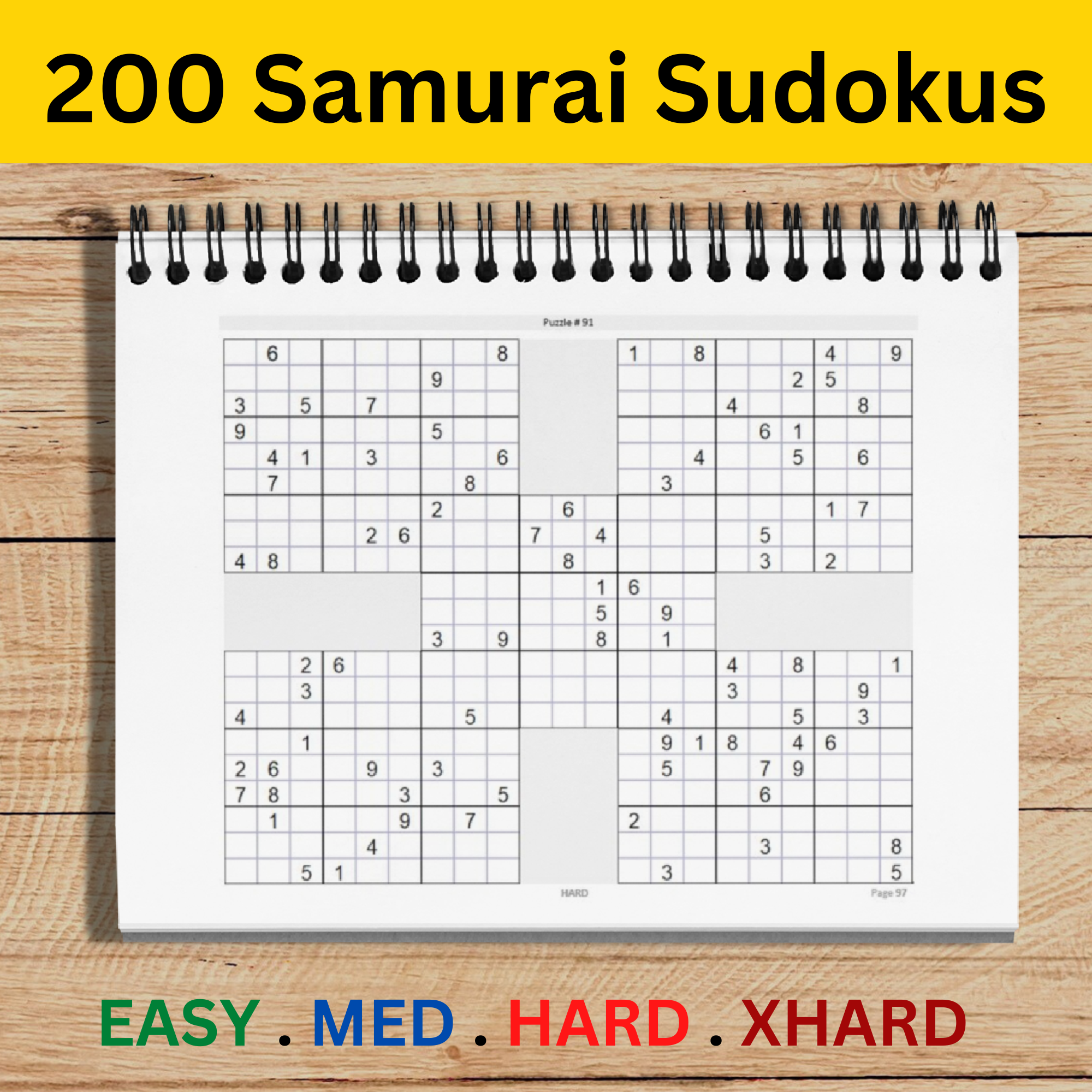 samurai-sudoku-puzzle-book-personalize-the-cover-samurai-ninja-with-thoughtful-puzzles for Free Printable Samurai Sudoku Puzzles Samurai Sudoku Puzzle Book | Personalize the cover samurai ninja with – Thoughtful Puzzles for Free Printable Samurai Sudoku Puzzles